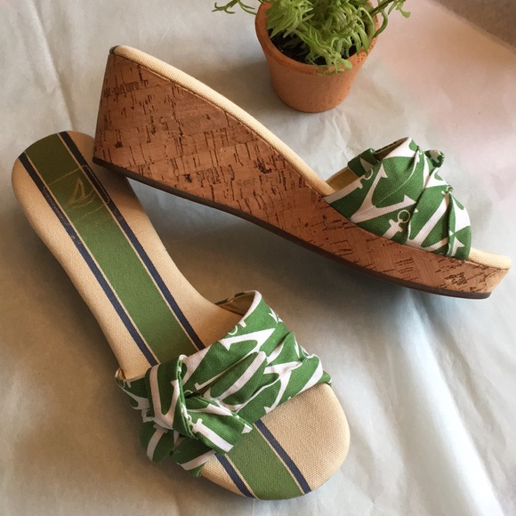 Sperry Top Sider Shoes - Sperry Top Sider Cork Wedge Sandals